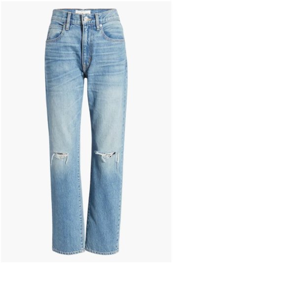 SLVRLAKE Denim - SLVRLAKE Stella High Waist Slim Straight Leg Jeans in Badlands